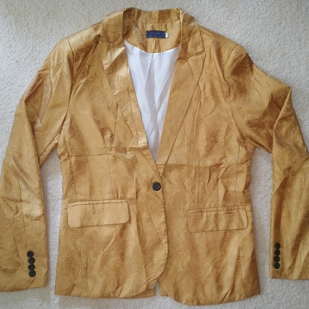 Gold men's blazer
